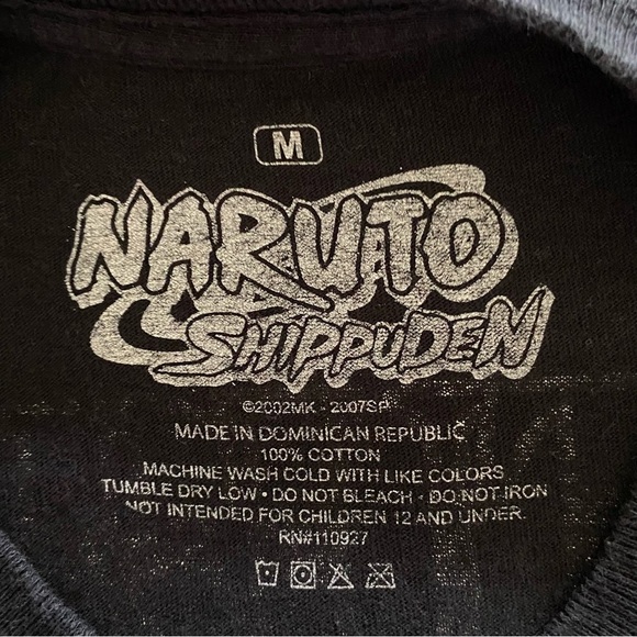 NARUTO SHIPPUDEN Men's size medium black short sleeve character print T-shirt - Picture 4 of 5